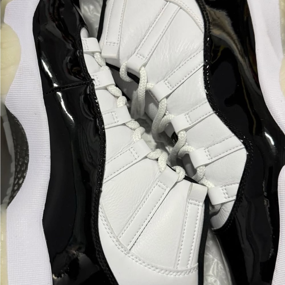 Jordan Silver and Black Athletic Shoes with Purple Accents - Picture 3 of 9